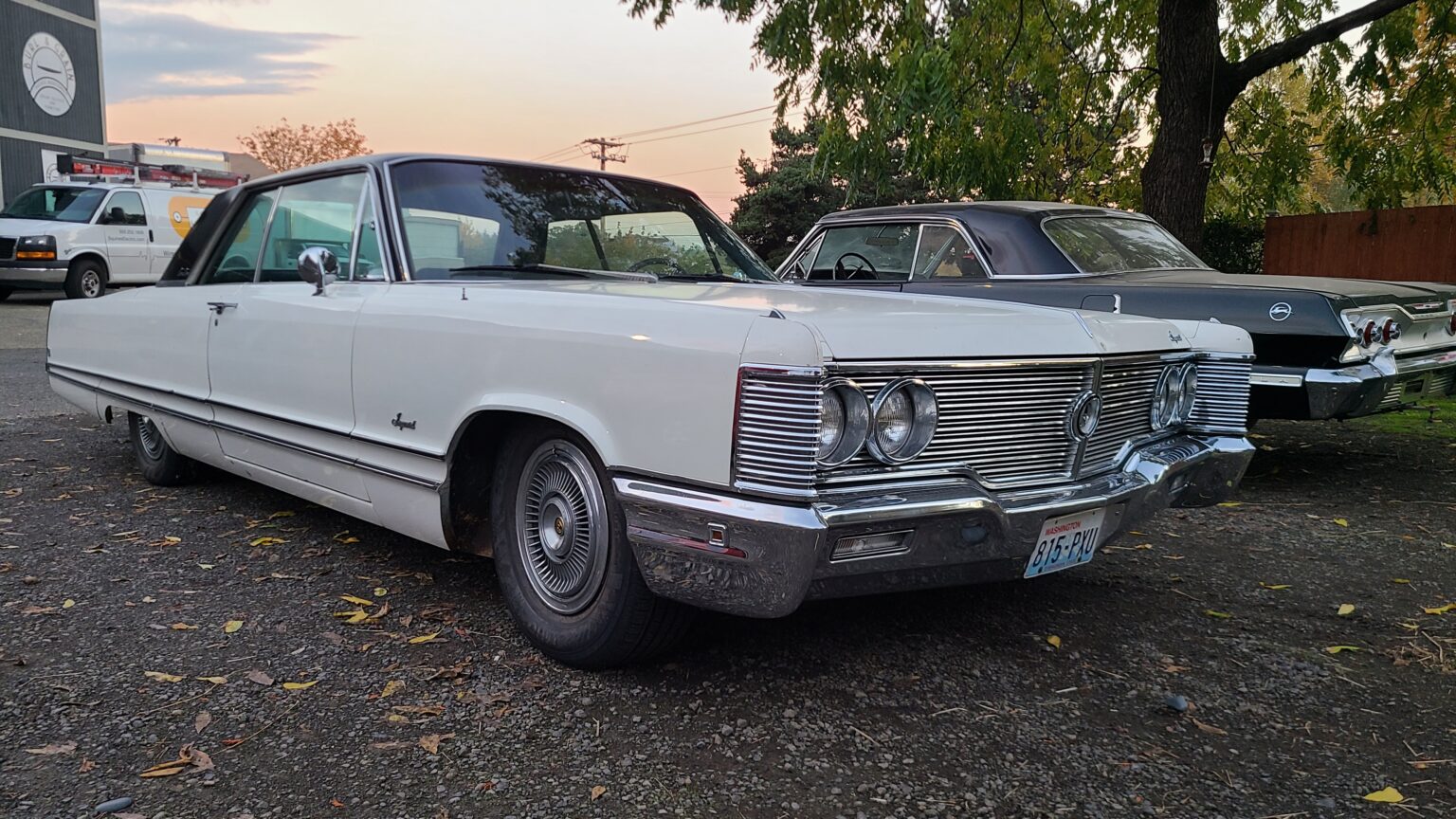 1968 Imperial Crown Coupe, white, front three-quarter view